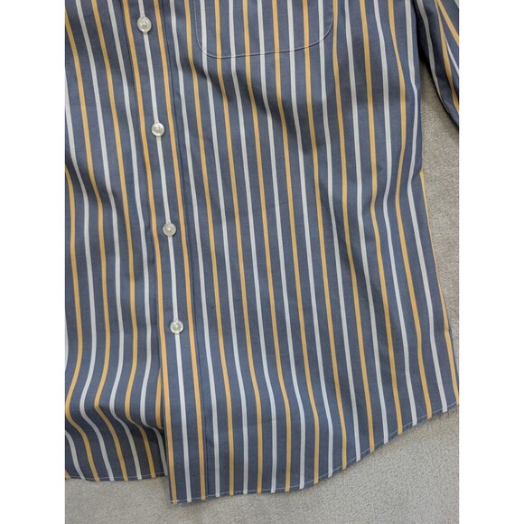 Orvis Shirt Mens Medium Brown Yellow Window Pane Plaid Long Sleeve Button Up M - Picture 12 of 16